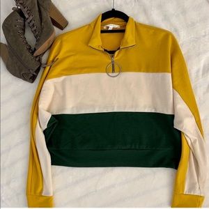 NWOT Ivoire Oversized Crop Sweater